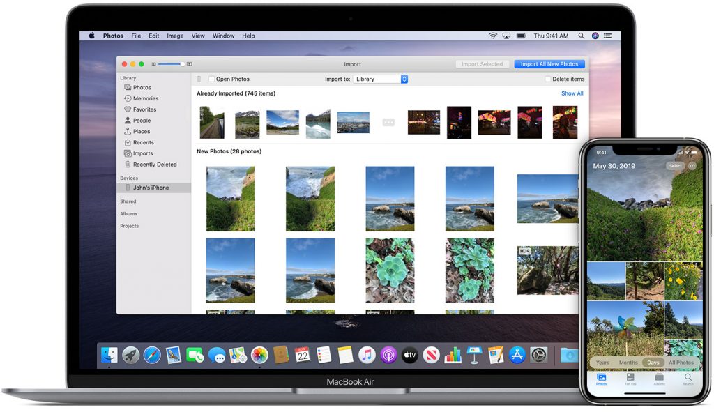 How do I transfer images from my iPhone to my Mac using iCloud in reliable way