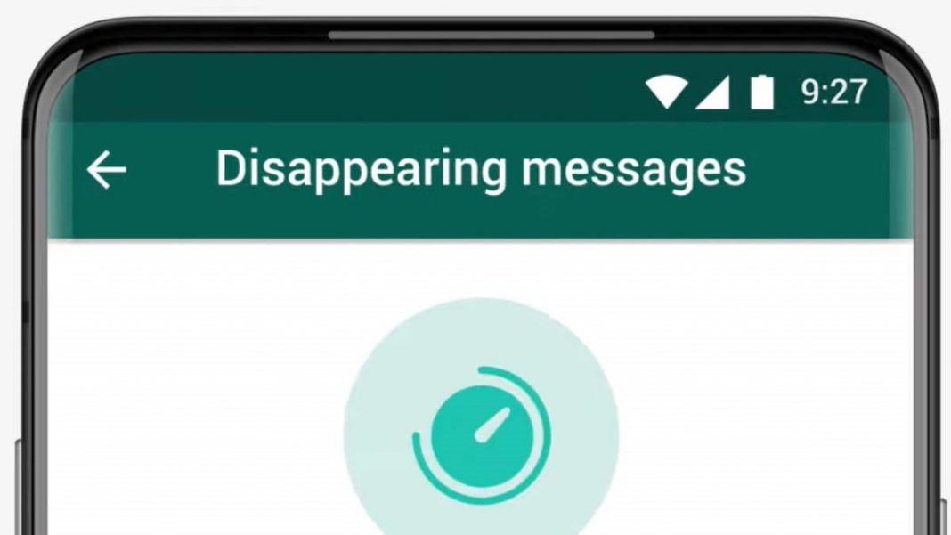 disappearing message