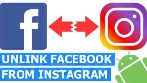 how Instagram account disconnected from Facebook