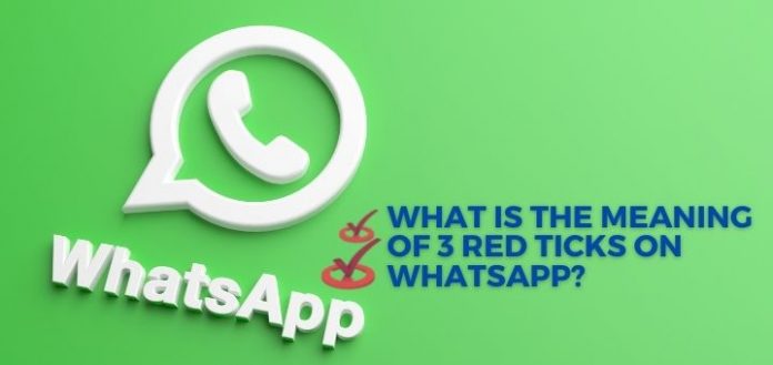 What is the meaning of 3 red ticks on Whatsapp? Will the Government