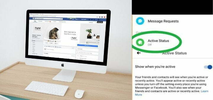 How to show offline from online to Facebook